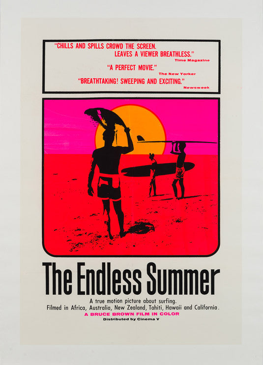Original 1967 The Endless Summer US 1 Sheet film movie poster