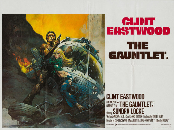 The Gauntlet 1977 original vintage UK quad film movie poster - Clint Eastwood