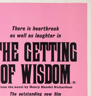 The Getting of Wisdom 1977 Academy Cinema UK Quad Film Poster, Strausfeld - detail