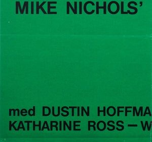 The Graduate 1967 Danish Film Movie Poster - detail