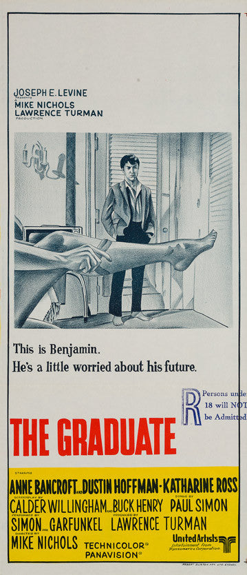 The Graduate 1967 original Australian Daybill film movie poster