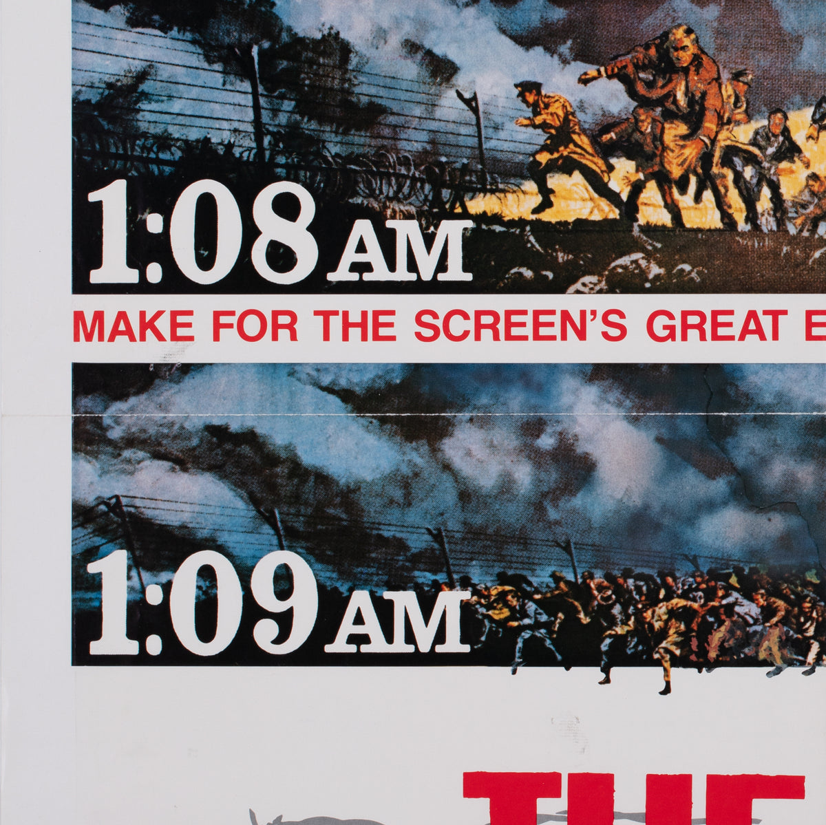 The Great Escape R1980 US International Film Movie Poster, Frank McCarthy - detail