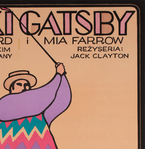 The Great Gatsby 1975 Polish A1 Film Poster, Flisak - detail