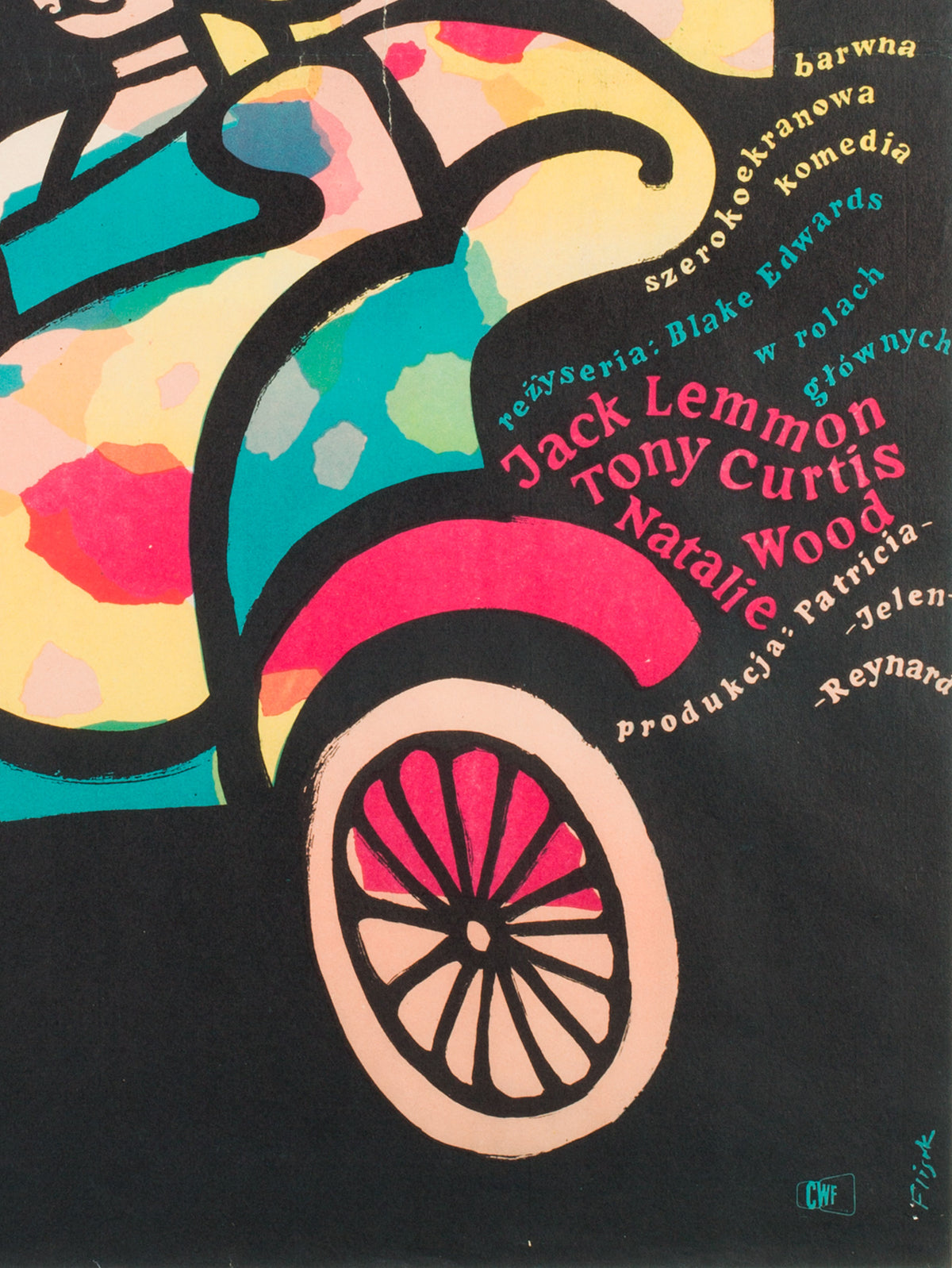 The Great Race 1966 Polish Film Movie Poster - detail 1