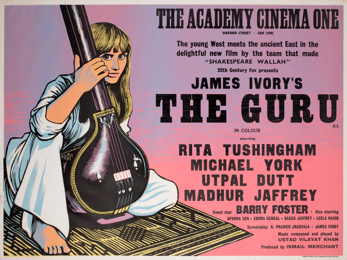 The Guru 1969 Academy Cinema UK Quad Film Poster, Strausfeld