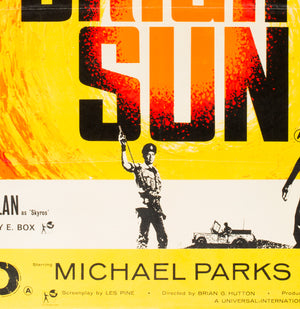 The High Bright Sun 1964 UK Quad Film Poster - detail 2