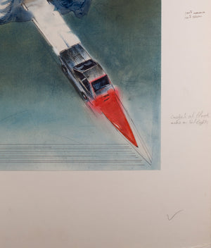 The Hitcher 1986 Concept Artwork by Vic Fair - Detail