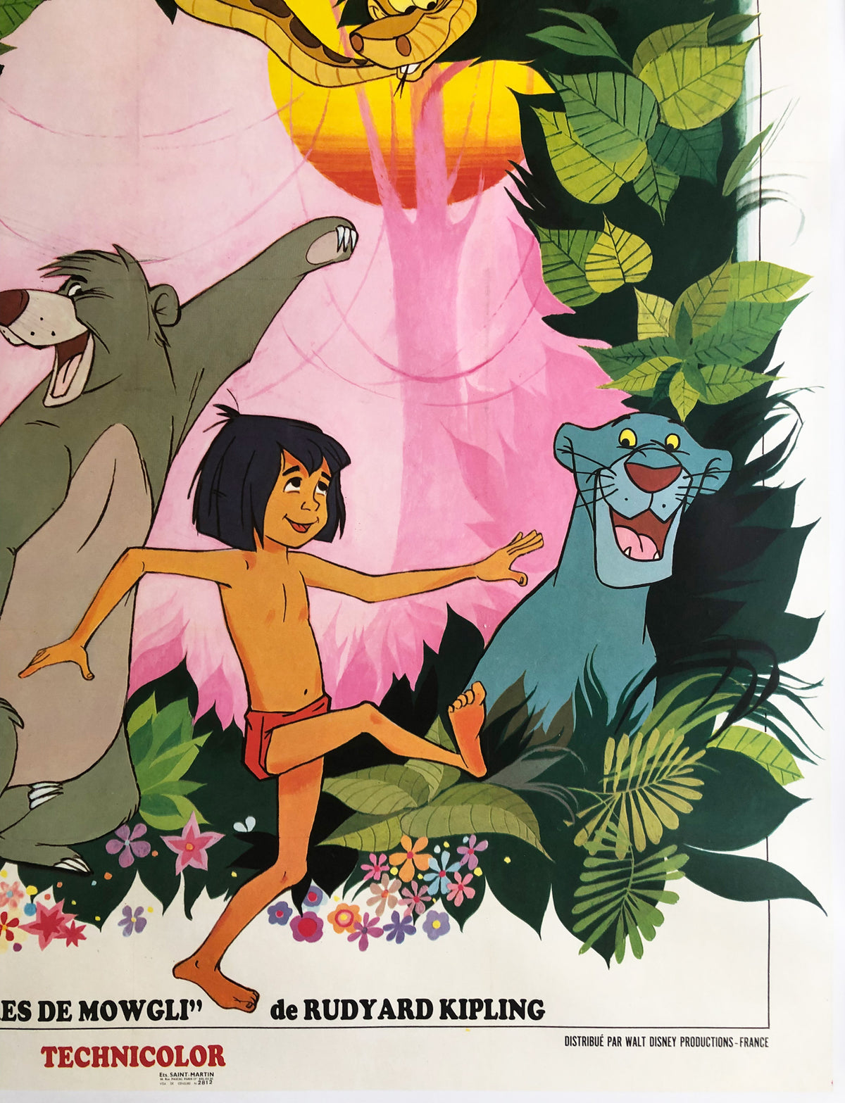 The Jungle Book 1968 French Grande Film Poster