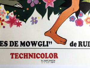 The Jungle Book 1968 French Grande Film Poster
