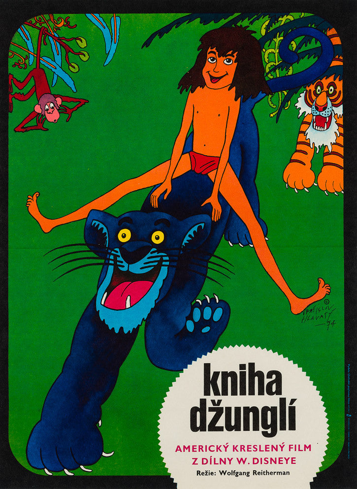 Original The Jungle Book 1974 Czech film movie poster