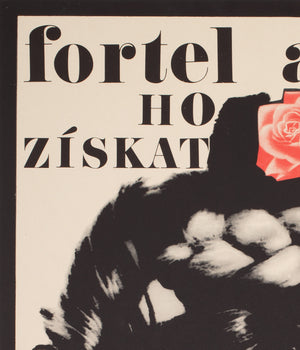 The Knack And How To Get It 1966 Czech A1 Film Poster, Grygar - detail