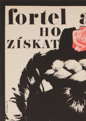 The Knack And How To Get It 1966 Czech A3 Film Poster, Grygar - detail