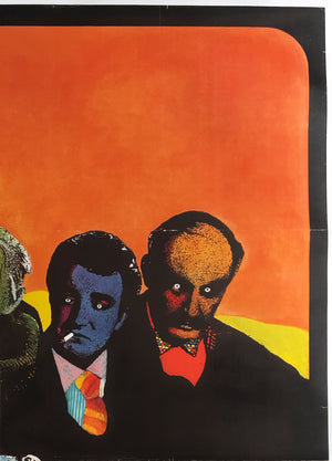 The LadyKillers R1960s German A0 Film Movie Poster, Heinz Edelmann - detail