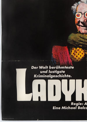 The LadyKillers R1960s German A0 Film Movie Poster, Heinz Edelmann - detail