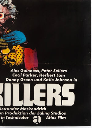 The LadyKillers R1960s German A0 Film Movie Poster, Heinz Edelmann - detail