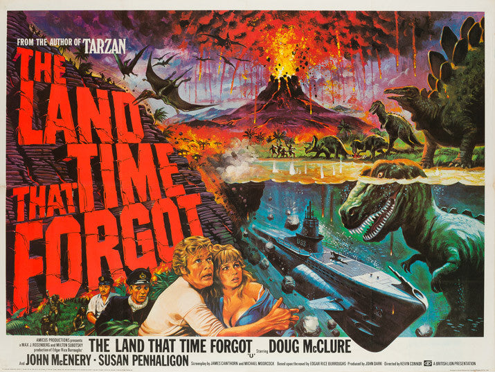 The Land that Time Forgot 1975 UK Quad film poster