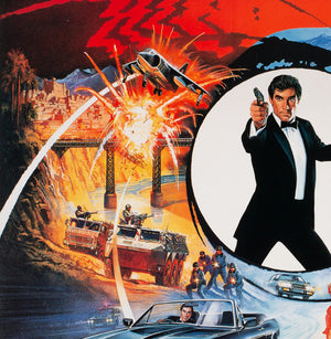 The Living Daylights 1987 Japanese B2 Film Movie Poster, James Bond - detail