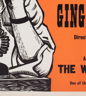 The Luck of Ginger Coffey 1965 Academy Cinema UK Quad Film Poster, Strausfeld - detail