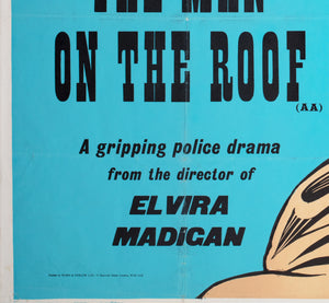 The Man On The Roof 1976 Academy Cinema UK Quad Film Poster, Strausfeld - detail