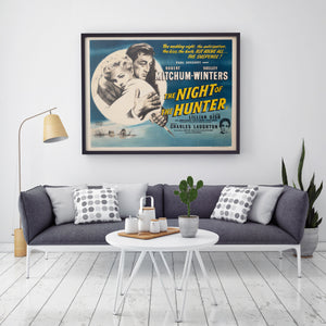 The Night of The Hunter 1955 UK Quad Film Movie Poster