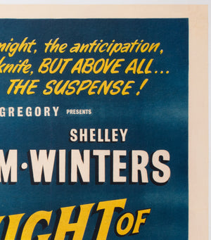 The Night of The Hunter 1955 UK Quad Film Movie Poster - detail