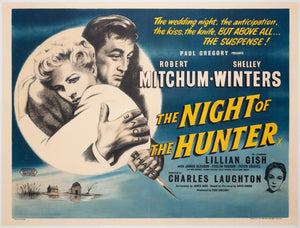 The Night of The Hunter 1955 UK Quad Film Movie Poster