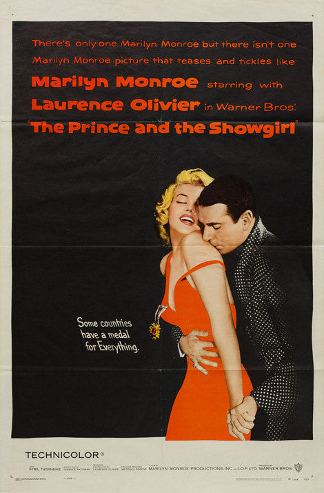 The Prince and the Showgirl 1957 original US 1 sheet film movie poster - Orson & Welles The Prince and the Showgirl 1957 original US 1 sheet film movie poster - Orson & Welles
