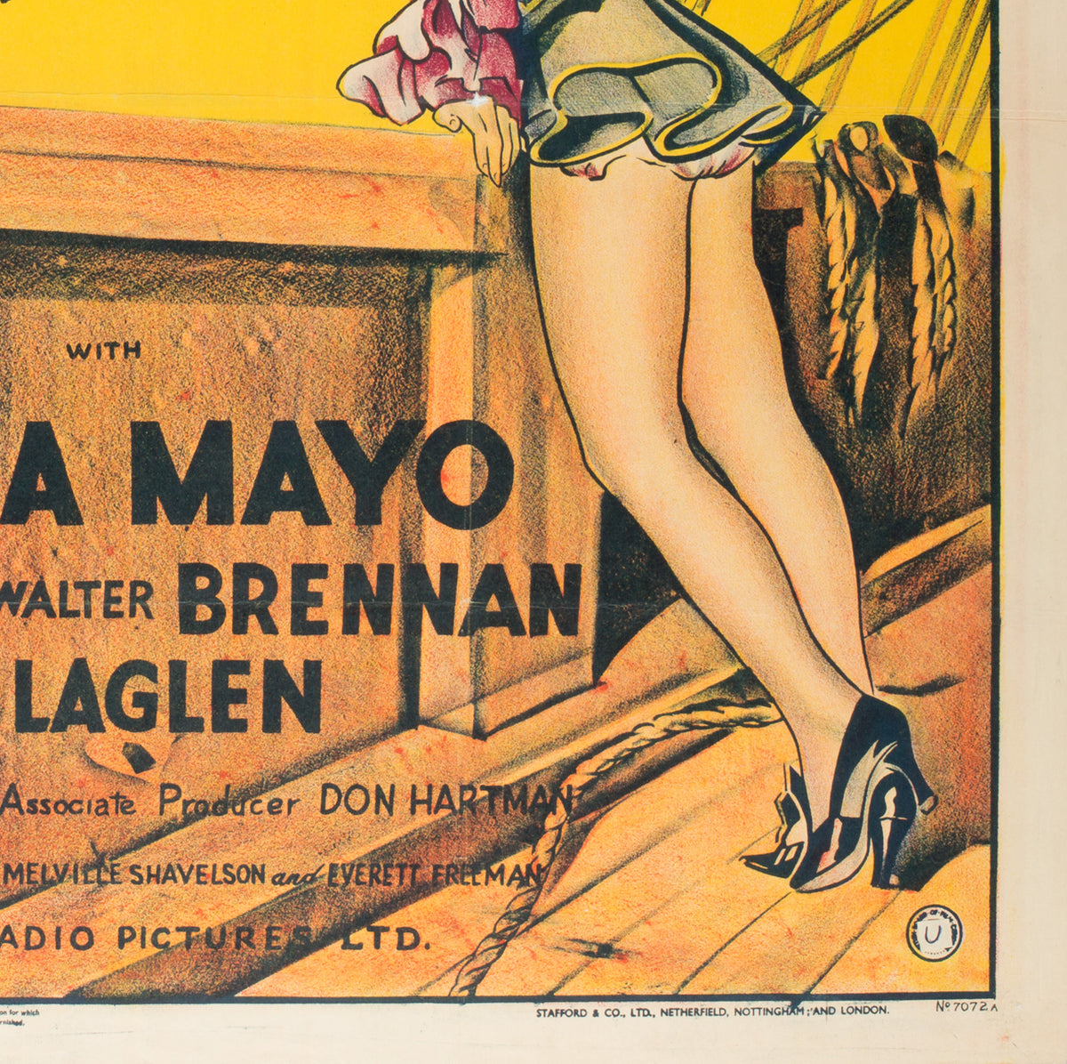 The Princess and the Pirate 1944 British Quad Film Poster - detail 1