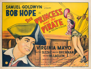 The Princess and the Pirate 1944 British Quad Film Poster
