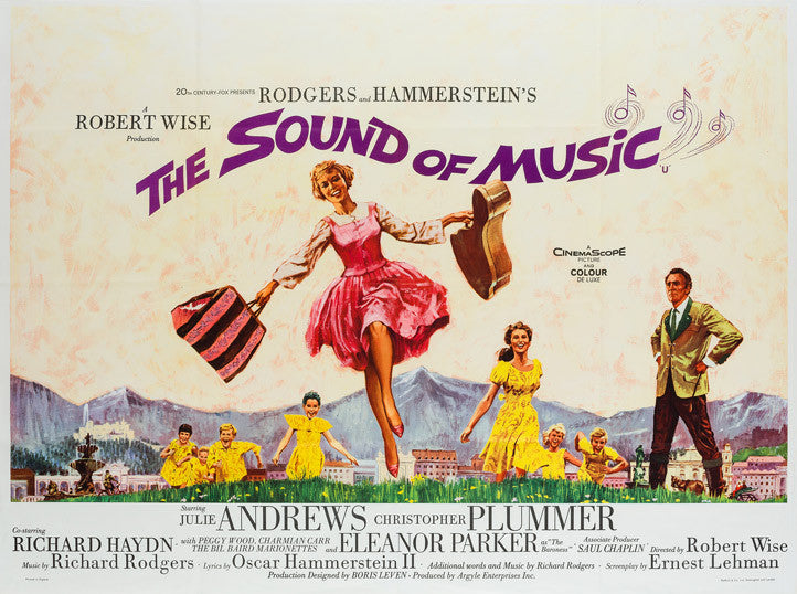 The Sound of Music 1965 UK Quad film poster