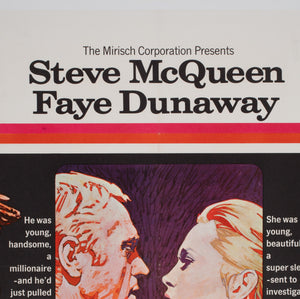 The Thomas Crown Affair 1968 UK Quad Film Movie Poster - detail