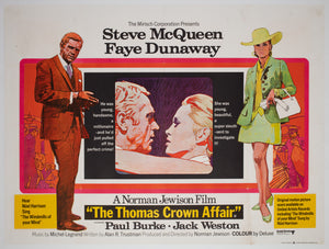 The Thomas Crown Affair 1968 UK Quad Film Movie Poster