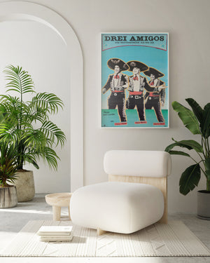  Three Amigos 1990 East German Film Movie Poster, Finger