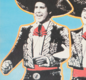  Three Amigos 1990 East German Film Movie Poster, Finger - detail