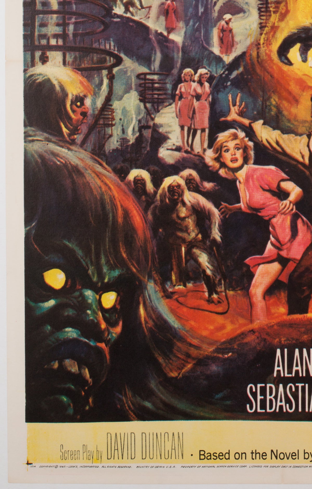 The Time Machine 1960 US 1 Sheet Film Poster, Brown