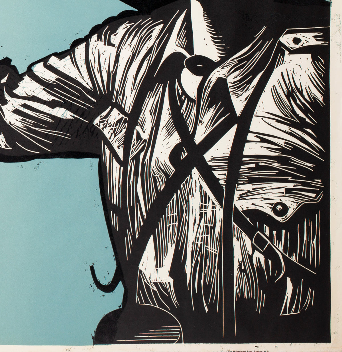 The Unknown Soldier 1956 Academy Cinema UK Quad Film Poster, Strausfeld - detail