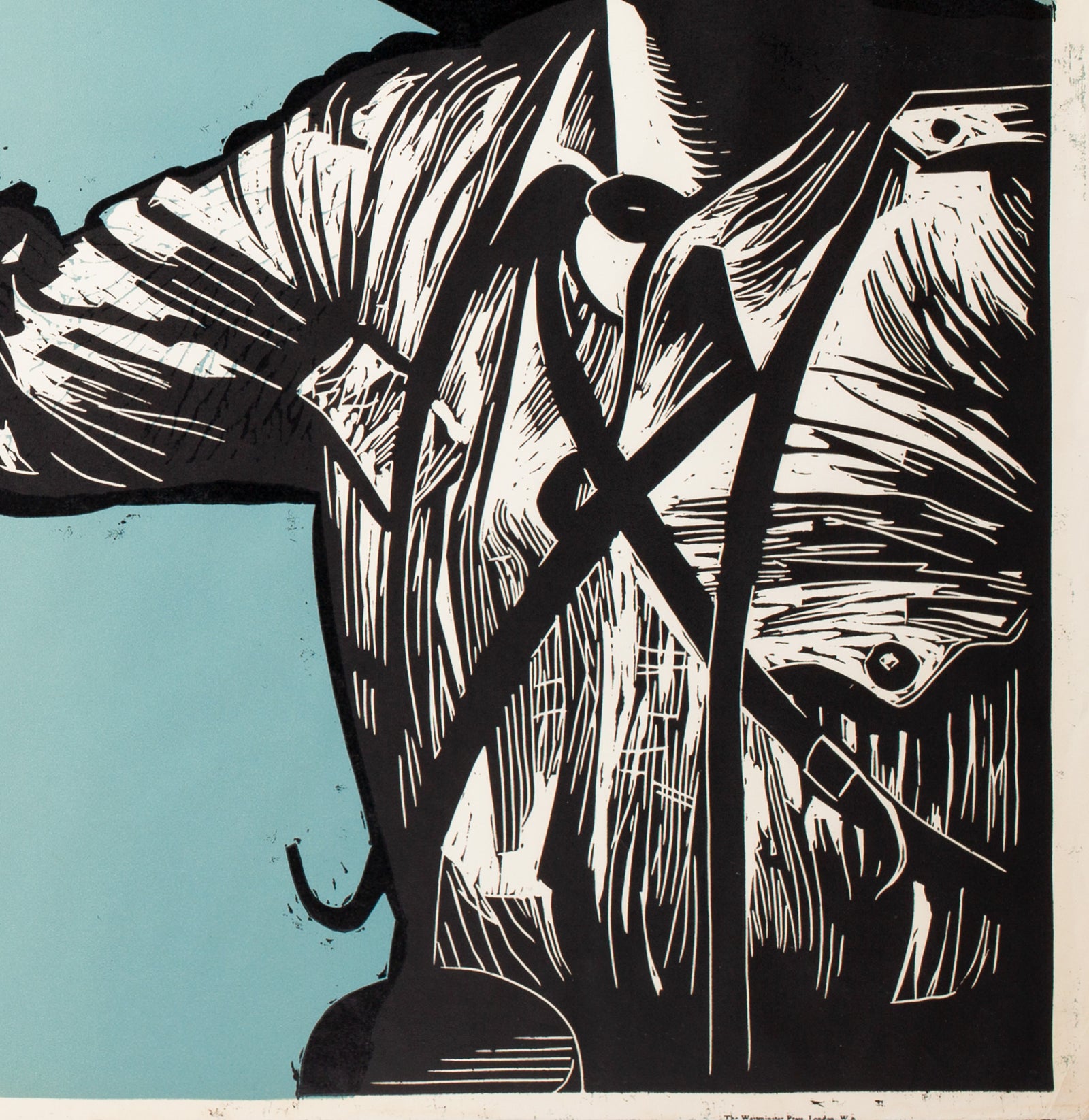 The Unknown Soldier 1956 Academy Cinema UK Quad Film Poster, Strausfeld - detail