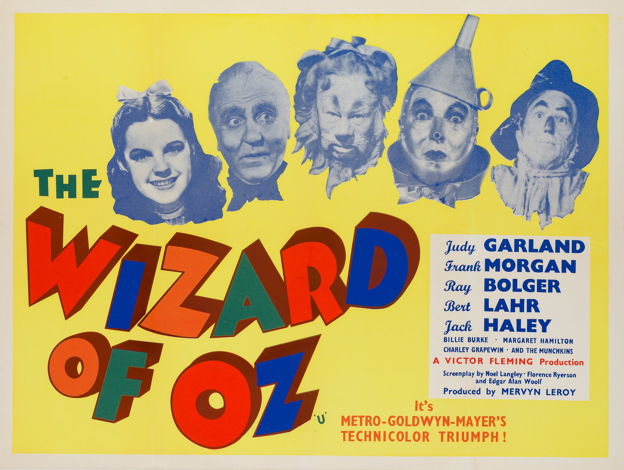 The Wizard of Oz R1959 UK Quad original film movie poster