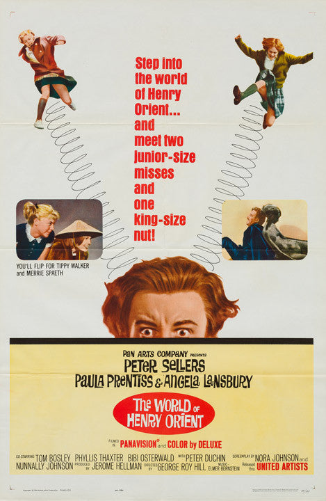 The World of Henry Orient 1964 original vintage US 1 sheet film movie poster - Peter Sellers