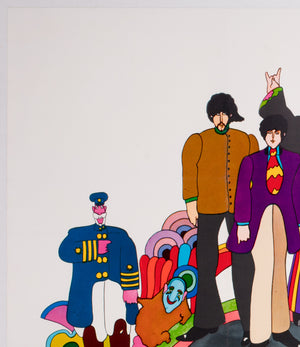 Yellow Submarine 1968 UK Quad Film Poster, Heinz Edelmann - detail