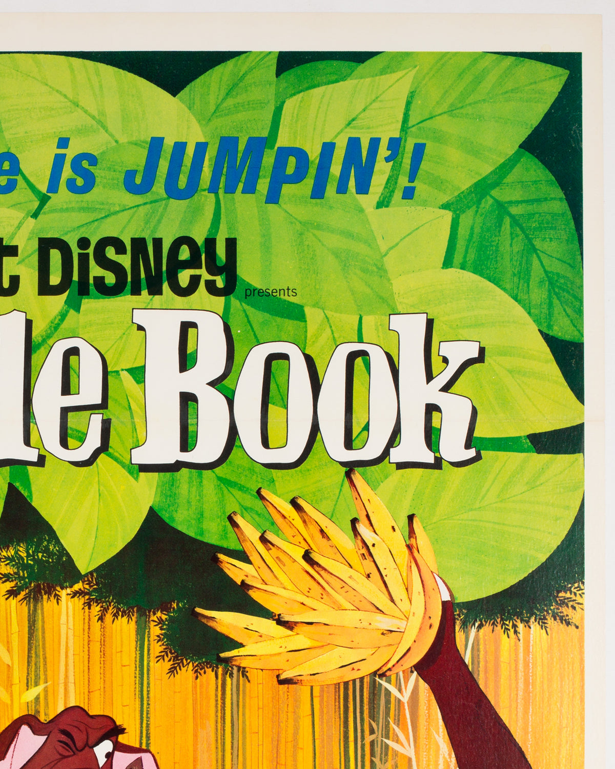 The Jungle Book 1967 US 1 Sheet Film Poster - detail