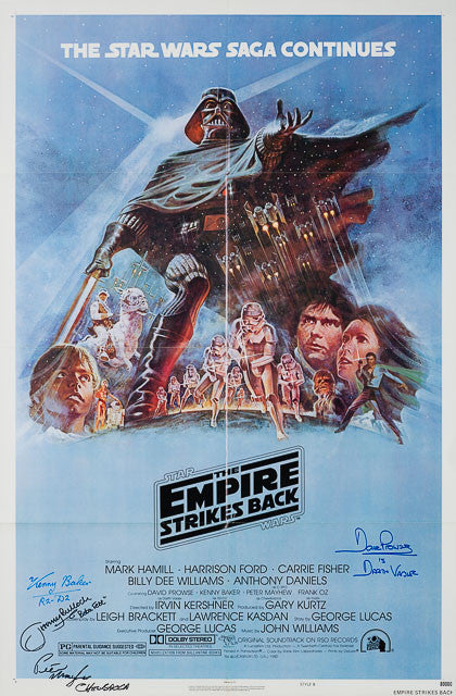 The Empire Strikes Back 1980 original vintage US 1 sheet style B film movie poster Star Wars
