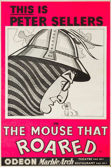 The Mouse That Roared 1959 original UK double crown film movie poster - 1st style