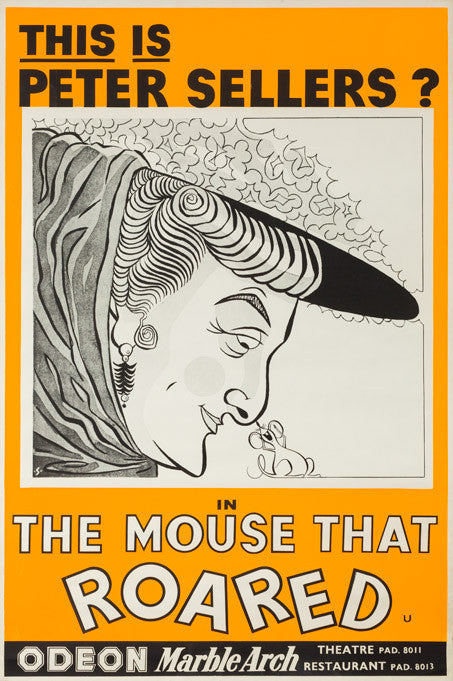 The Mouse That Roared 1959 original UK double crown film movie poster - 3rd style