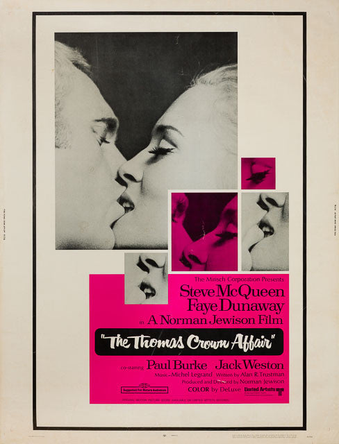 The Thomas Crown Affair 1968 original vintage US 30 x 40 film movie poster