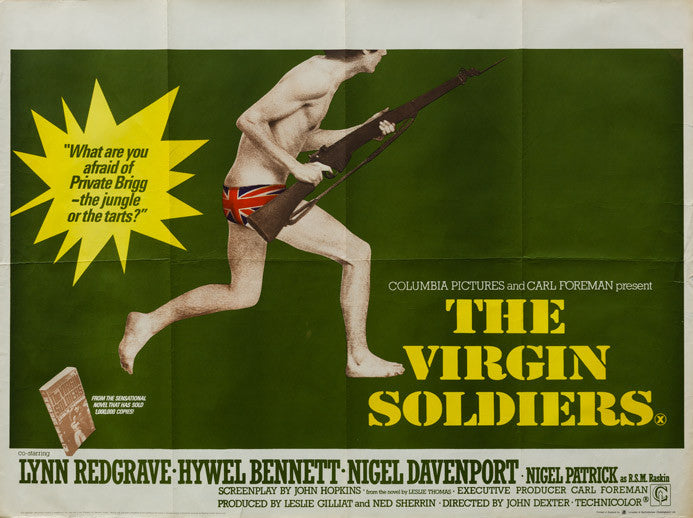 The Virgin Soldiers 1968 original vintage UK Quad film movie poster