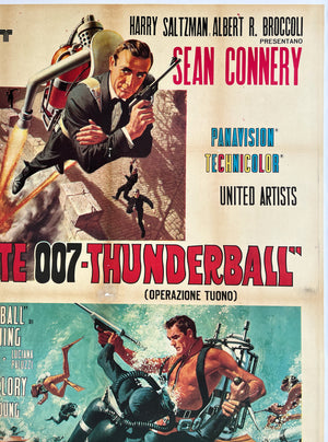 Thunderball 1970s Italian 2 Foglio Film Poster, McGinnis - detail