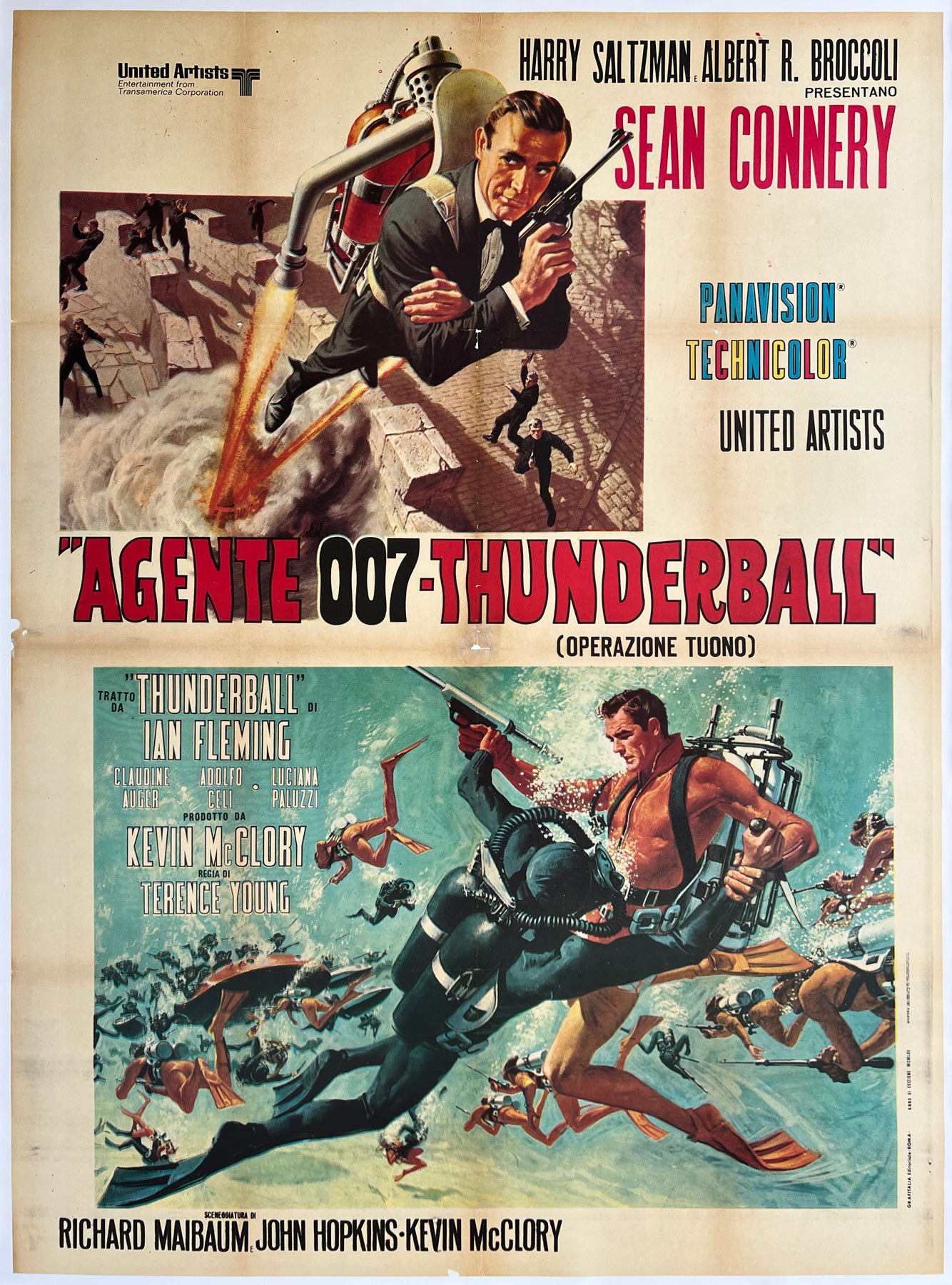 Thunderball 1970s Italian 2 Foglio Film Poster, McGinnis