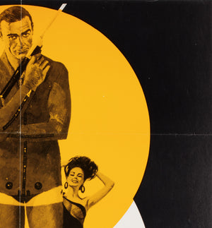 Thunderball R1972 Danish A1 Film Movie Poster, McGinnis - detail