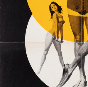 Thunderball R1972 Danish A1 Film Movie Poster, McGinnis - detail